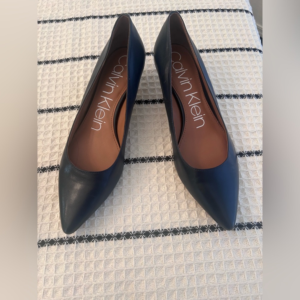 Calvin Klein Navy Heels